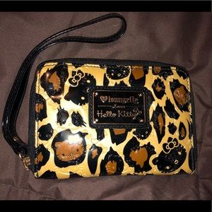 Loungefly Hello Kitty Leopard Wristlet